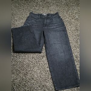 Madewell The Perfect Vintage Crop Black Jeans Size 27